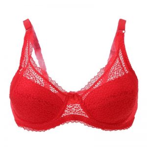 Large Size Lace Sexy Underwear 3/4 Cup Steel Ring Gather Adjustable Solid Color Bras