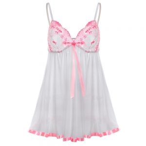 Plus Size Women Nightgown Hot Nightwear Sexy Lingerie Lace Slits Nightdress V-neck Nightie Vintage Sleepwear Female Robe Pijama