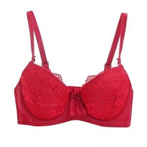 Plus Size Women Push Up Bra Sexy Lace Bra Cotton Intimate Brassiere Thin Cup Bra Full Cup Red Bras 6 Color