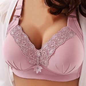 Plus Size Women Wire Free Bras Lace Sexy Bra Woman Push Up Adjustable Brassiere Femme Lady Seamless Underwear Comfortable Bras