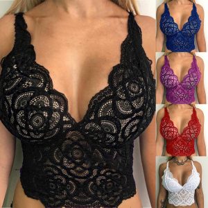 Women Lingerie Corset Lace Lingerie Floral Bra Tank Cami Crop Underwear Women Sexy Bralette Underwear