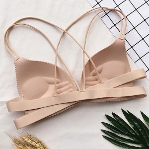 Women Sexy Wireless Bra Top Vest Breathable Women's Tube Top Bandage Chest Pad Wearing Sports Bra Without Underwire Intimates
