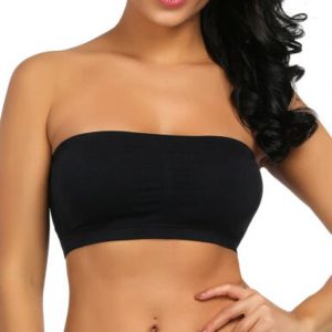 top selling Double Women Plus Size Strapless Bra Bandeau Tube Removable Padded Top Stretchy Support Wholesale Dropshipping